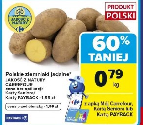Polskie ziemniaki jadalne JAKOŚĆ Z NATURY CARREFOUR