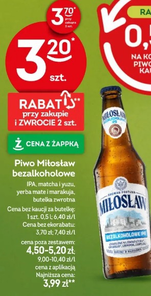 Piwo Miłosław bezalkoholowe