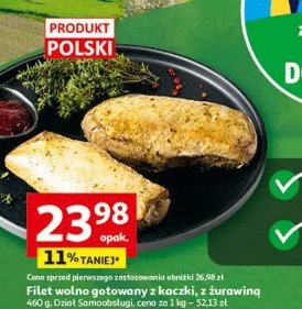 Filet wolno gotowany z kaczki, z żurawiną