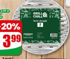 Tacki aluminiowe okrągłe Grill & Chill