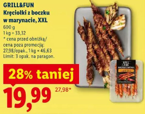 Grill&Fun Kręciołki z boczku w marynacie, XXL