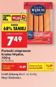 Parówki wieprzowe Kraina Wędlin