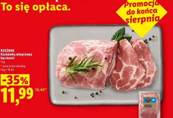 Karkówka wieprzowa bez kości Rzeźnik