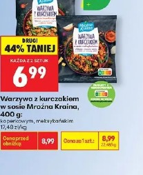 Warzywa z kurczakiem w sosie Mroźna Kraina