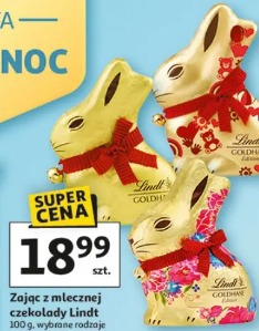 Zając z mlecznej czekolady Lindt