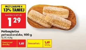 Półbagietka pełnoziarnista