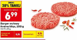 Burger wołowy Kraina Mięs
