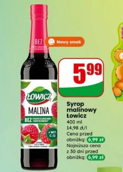 Syrop malinowy Łowicz