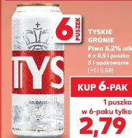 Piwo TYSKIE GRONIE