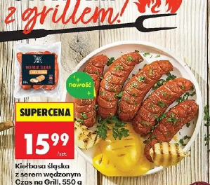 Kiełbasa śląska z serem wędzonym Czas na Grill