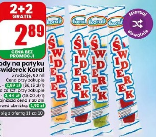 Lody na patyku Świderek Koral