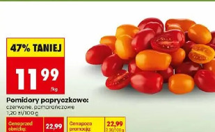 Pomidory papryczkowe czerwone, pomarańczowe