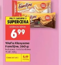 Wafle Klasyczne Familijne kakaowe, śmietankowe