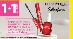 Rimmel kup produkt marek Rimmel lub Sally Hansen, a drugi w tej samej cenie lub tańszy kupisz za 1 złoty