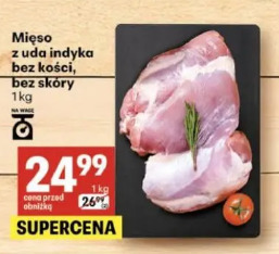 Mięso z uda indyka bez kości, bez skóry