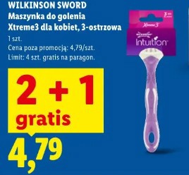 Wilkinson Sword Maszynka do golenia Xtreme3 dla kobiet, 3-ostrzowa