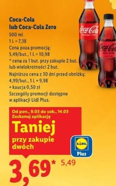 Coca-Cola lub Coca-Cola Zero