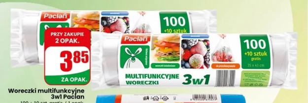 Woreczki multifunkcyjne 3w1 Paclan