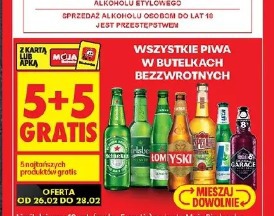 Wszystkie piwa w butelkach bezzwrotnych