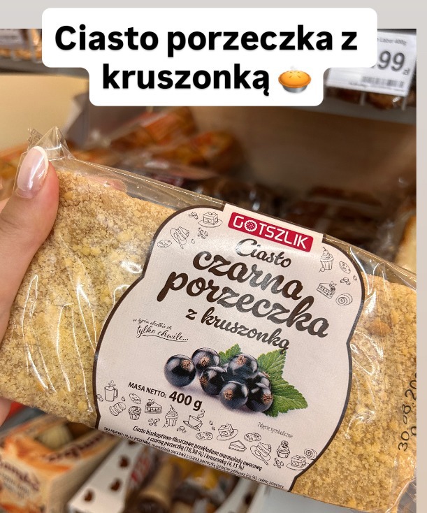 GOTSZLIK Ciasto czarna porzeczka z kruszonką