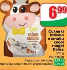 Cukierki krówka o smaku kogel mogel Deliss