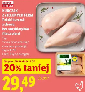 Kurczak z zielonych ferm Polski kurczak z chowu bez antybiotyków - filet z piersi