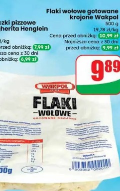Flaki wołowe gotowane krojone Wakpol