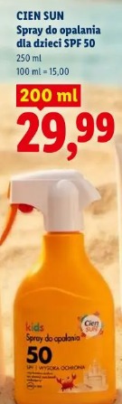 Cien Sun spray do opalania dla dzieci SPF 50