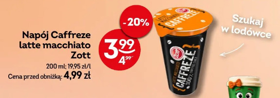 Napój Caffreze latte macchiato Zott