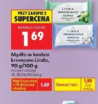 Mydło w kostce kremowe Linda