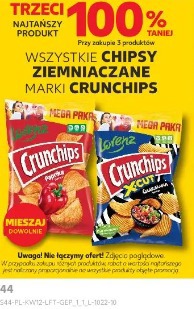 Crunchips Wszystkie chipsy ziemniaczane marki Crunchips