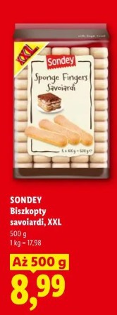 Sondey Biszkopty savoiardi, XXL