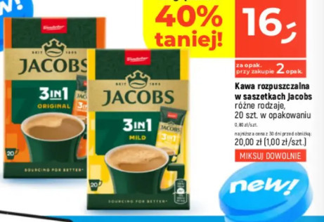 Kawa rozpuszczalna w saszetkach Jacobs