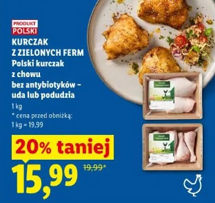 Kurczak z zielonych ferm Polski kurczak z chowu bez antybiotyków – uda lub podudzia