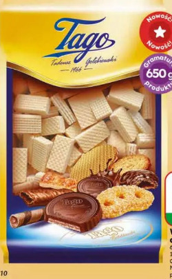 Wafle o smaku cytrynowym Tago