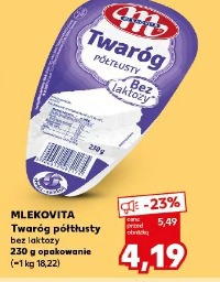 Mlekovita Twaróg półtłusty bez laktozy