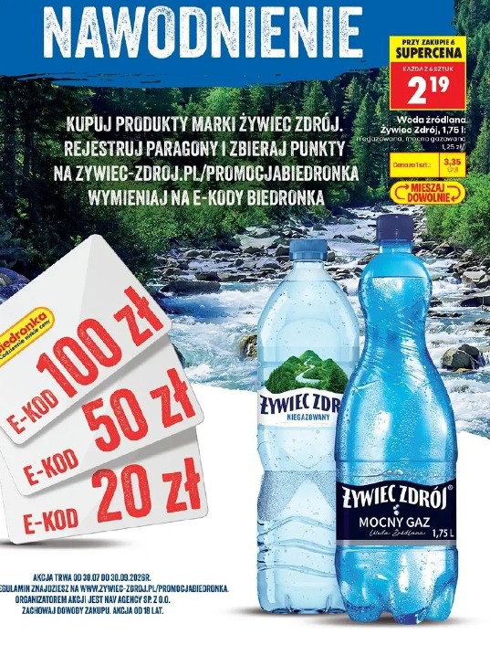 Woda źródlana Żywiec Zdrój