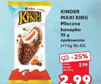 Kinder Maxi King Mleczna kanapka