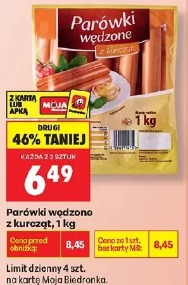 Parówki wędzone z kurcząt