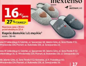 Inextenso kapcie damskie lub męskie