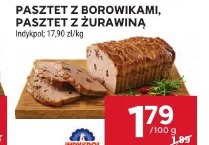 Pasztet z borowikami, pasztet z żurawiną Indykpol
