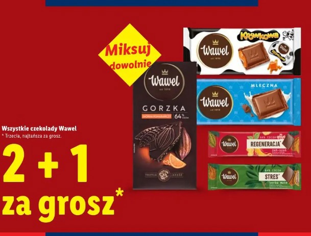 Wszystkie czekolady Wawel