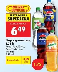 Napój gazowany Pepsi, Pepsi Zero, Pepsi Twist, 7up, Mirinda