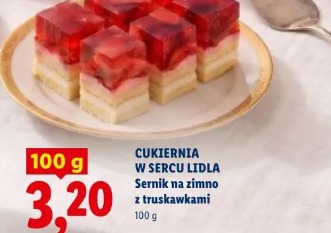 Cukiernia w sercu Lidla Sernik na zimno z truskawkami