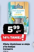 Filety śledziowe w oleju a'la matjas Corsarro