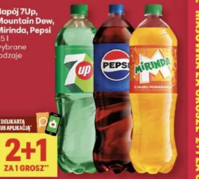 Napój 7Up, Mountain Dew, Mirinda, Pepsi