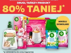 Odświeżacze powietrza Air Wick drugi, tańszy produkt 80% taniej