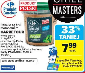 Polskie ogórki małosolne Carrefour