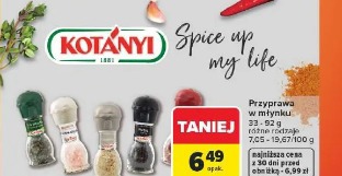 Kotanyi przyprawa w młynku różne rodzaje