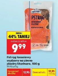 Pstrąg łososiowy wędzony na zimno plastry Marinero